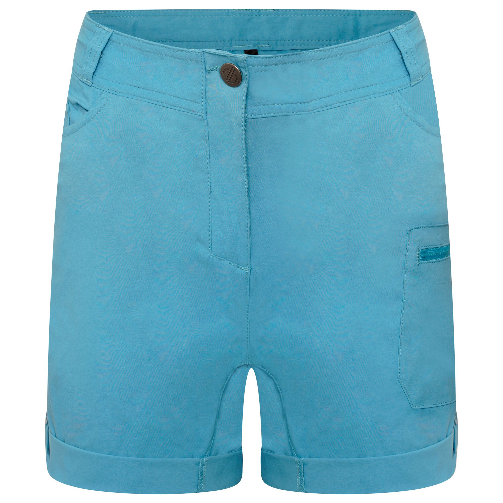 McKinley Damen-Wanderhemd-Outdoorhemd Kurzarm Bluse Palmera Stretchmaterial blau 