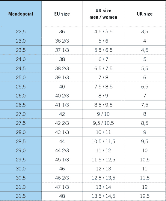 Ausdruck Triathlon Große Menge dynafit boot size chart Braut Appal Gras