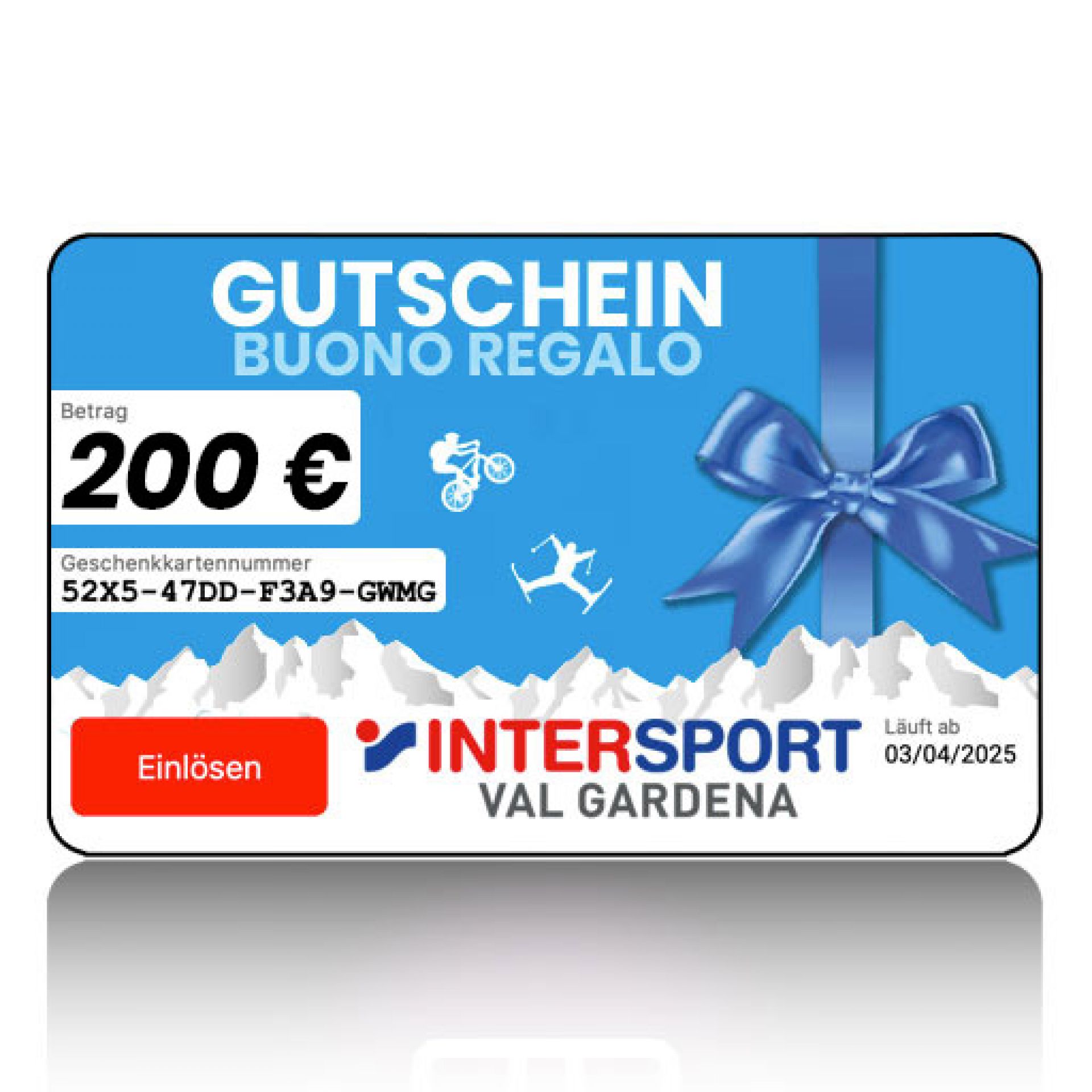 Gift Voucher 200 Euro