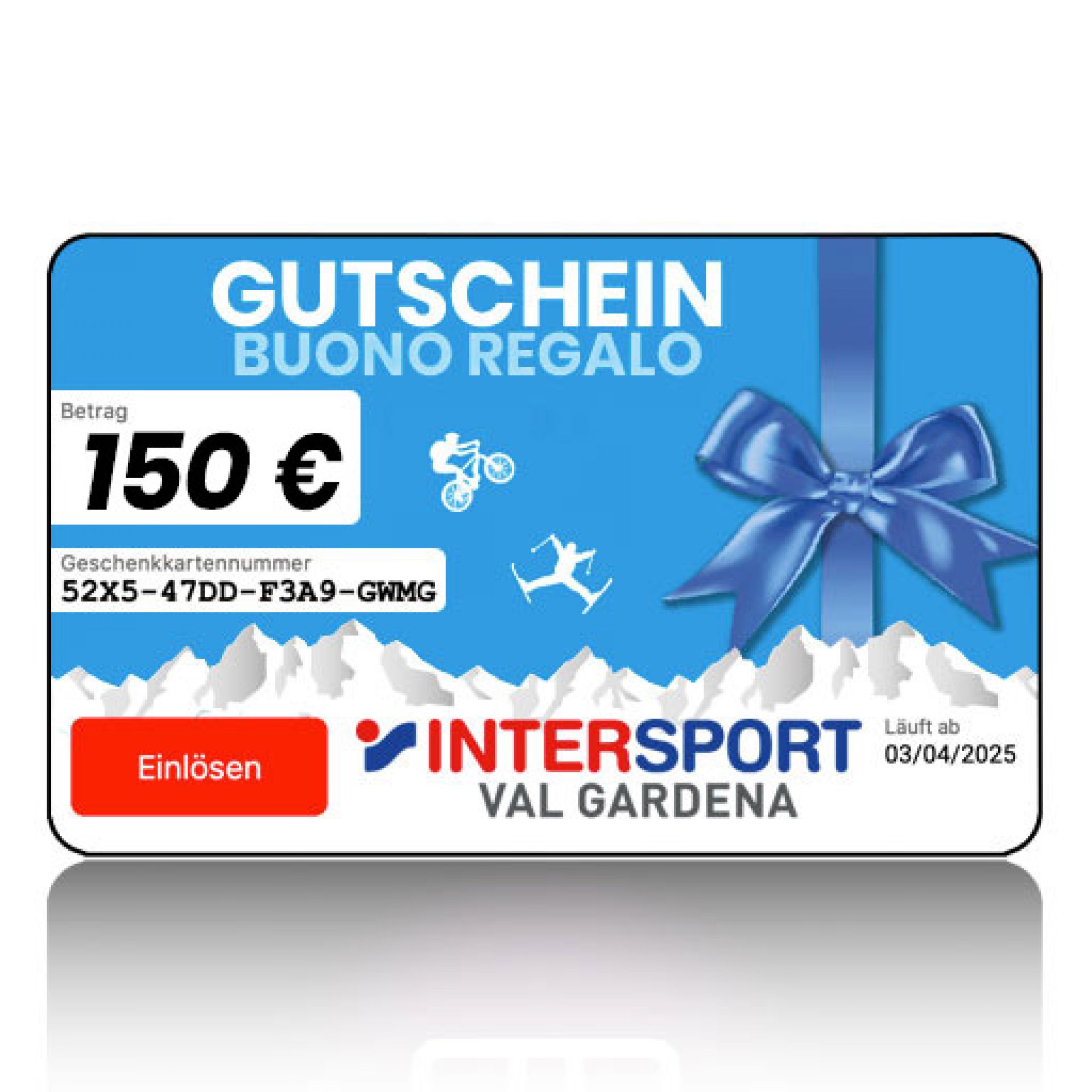 Gift Voucher 150 Euro